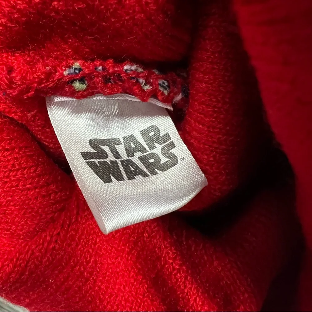 Star Wars Mandalorian Baby Yoda Grogu Holiday Knit Beanie Hat NWT Christmas